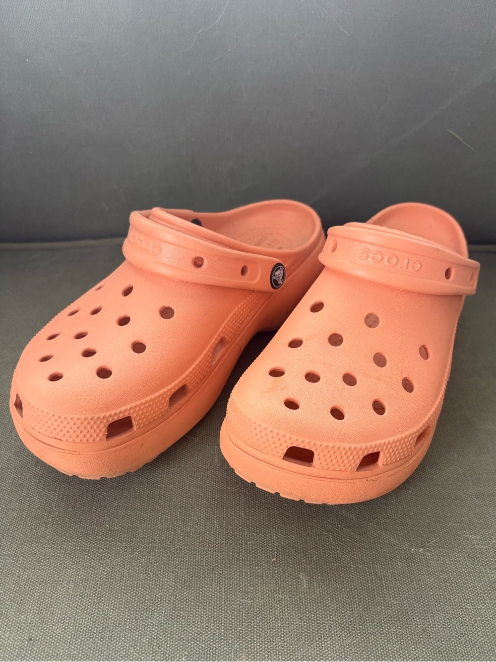 CROCS Women’s Platform Clog - Coral Orange